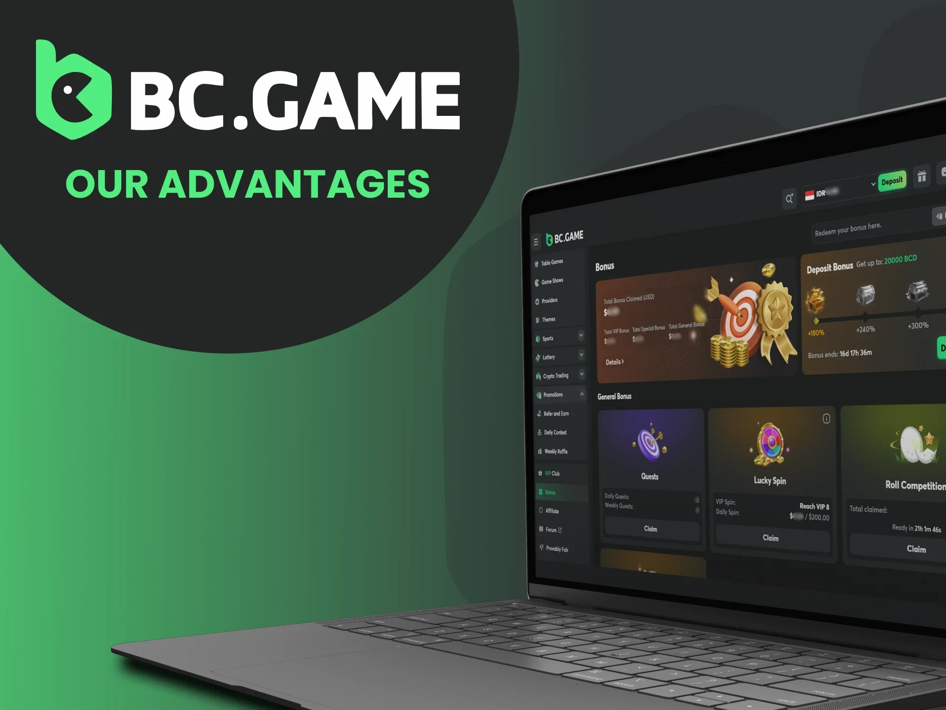 Temukan keunggulan utama platform BC Game.