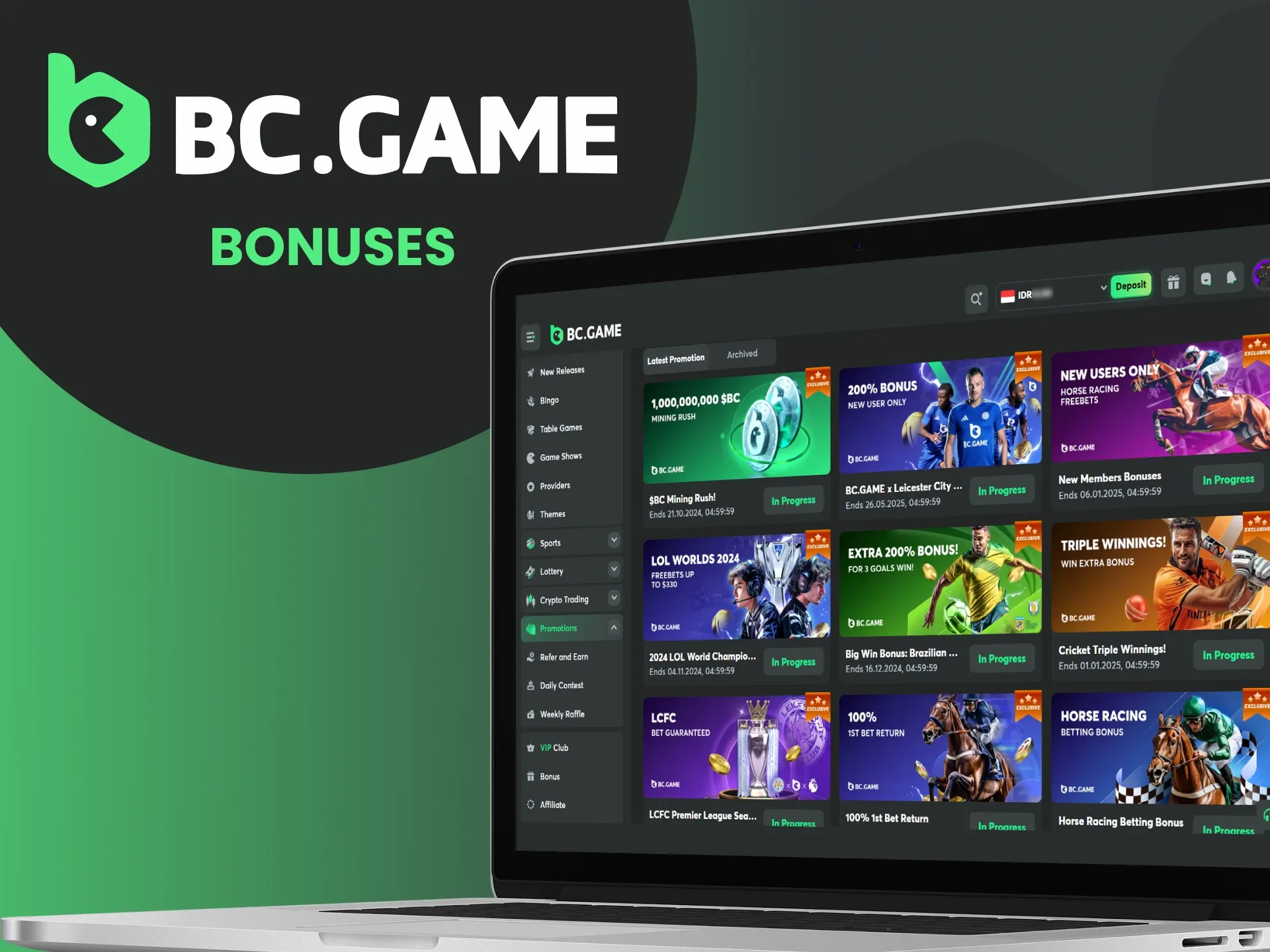 Platform BC Game menawarkan berbagai bonus dan promosi yang menarik kepada para pemain.