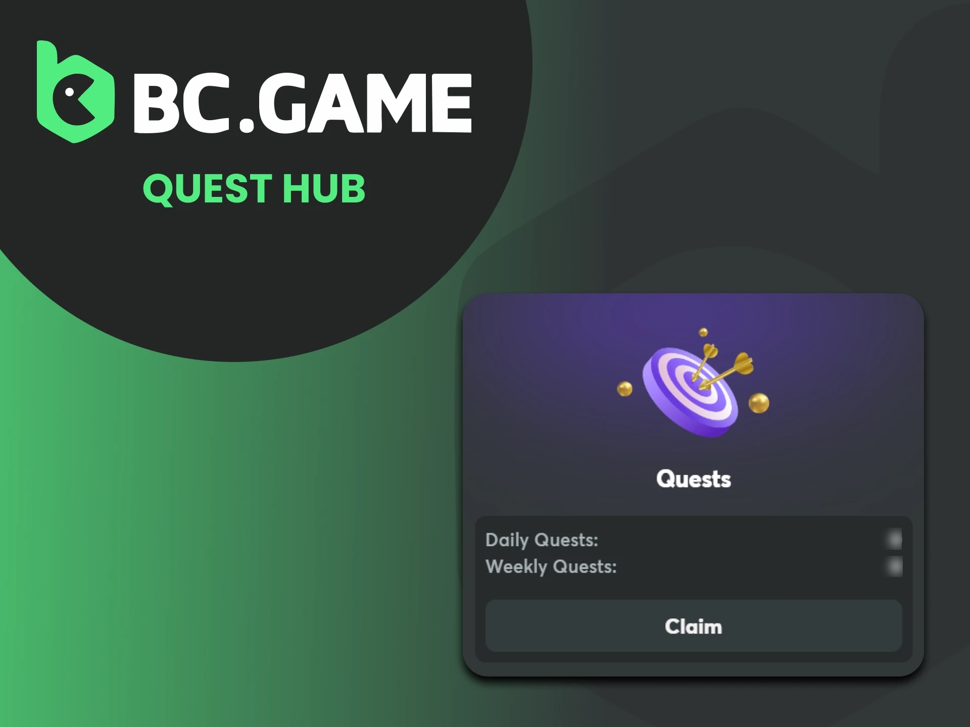 Penawaran bonus menarik Quest Hub di platform BC Game.