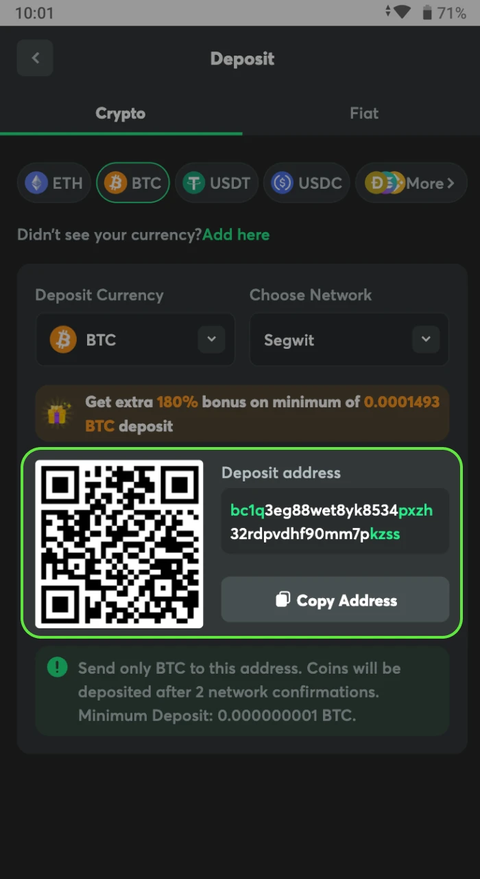 Di mana menemukan kode qr untuk menarik uang di situs web kasino online BC Game.