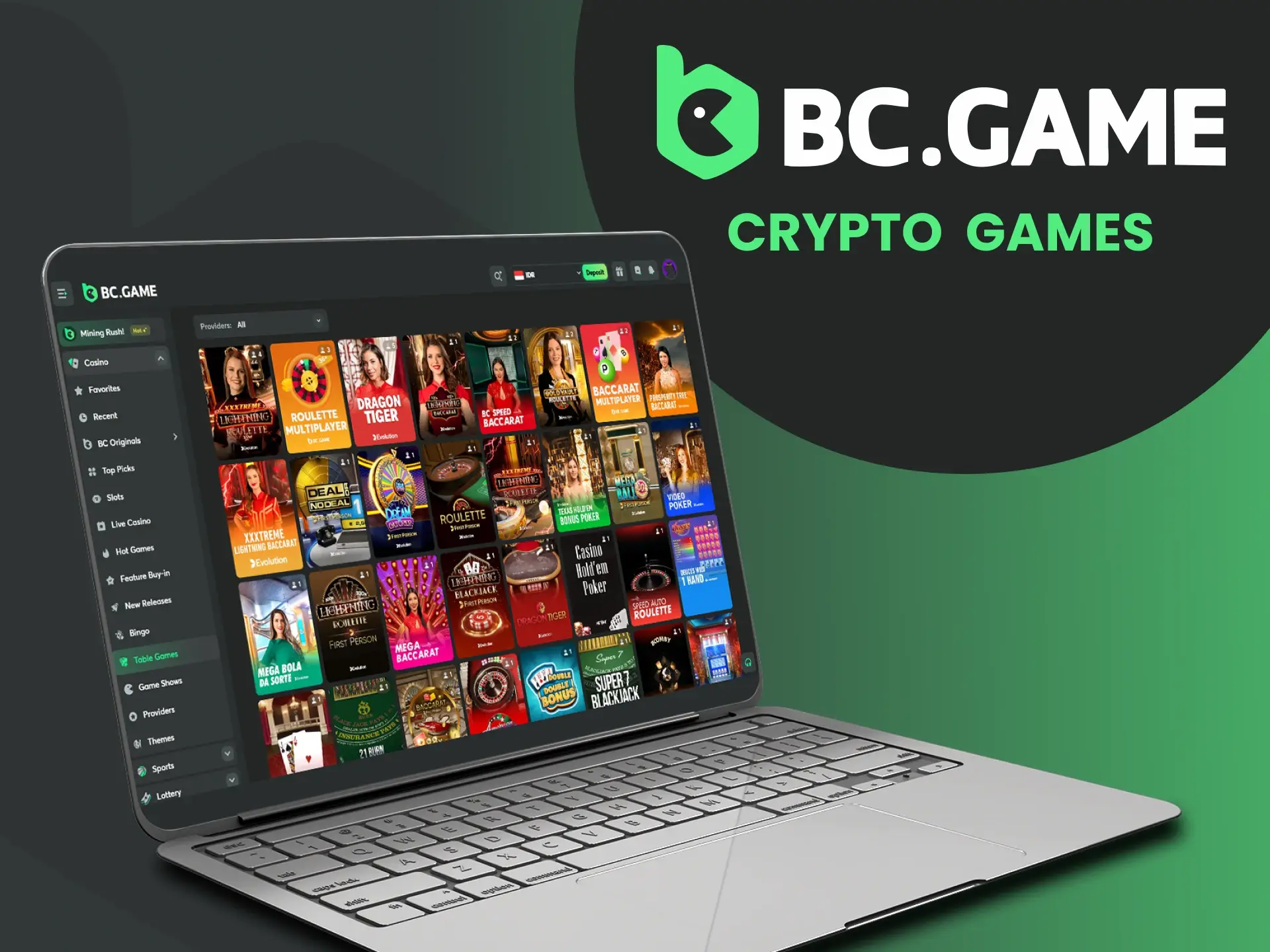 Lakukan deposit dan tarik kemenangan Anda di platform BC Game kami yang berspesialisasi dalam metode mata uang kripto.