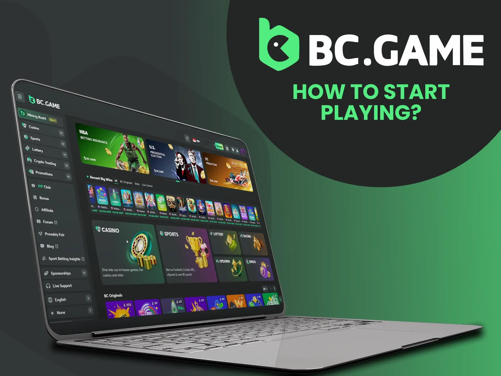 Manfaatkan pendaftaran BC Game yang mudah dan mulailah bermain.