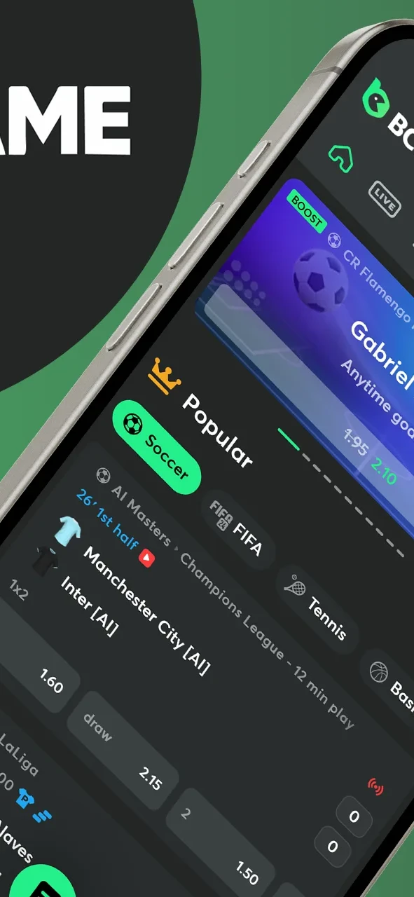Pasang taruhan kemenangan pada tim olahraga favorit Anda dengan BC Game.